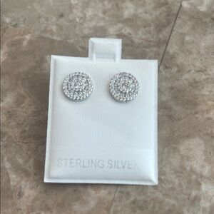 Elegant Sterling Silver Stud Earrings